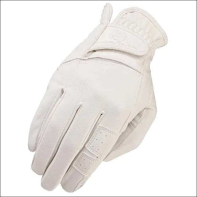 Heritage Gpx Show Horse Riding Equestrian Glove Leather White 1