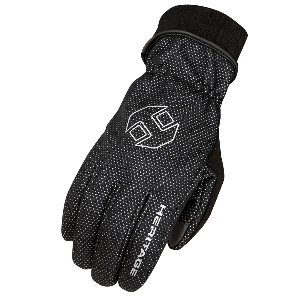 Heriatge Summit Winter Horse Riding Glove Wind Resistant Black 1
