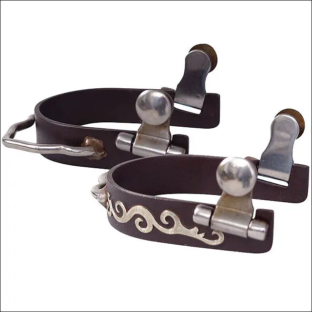 Classic Equine Medium Size Scroll Bumper Spur 1