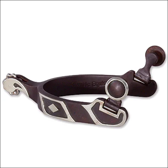 Classic Equine Medium Size Diamond Design Spur Blunt Rowel 1
