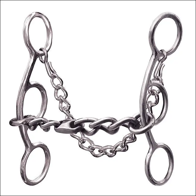 Professional Choice Tack Horse Futurity Bit 5.5" Chain Shank Mouth 1