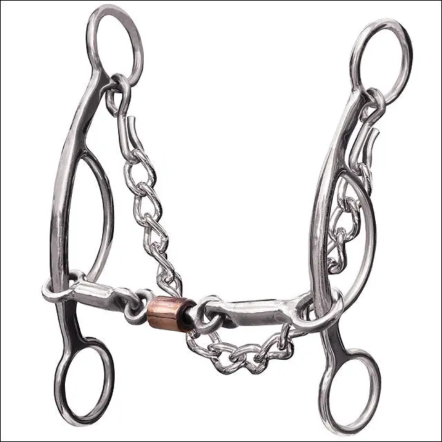 Professional Choice Futurity Horse 3 Piece Smooth Mouth 6.5" Bit 1