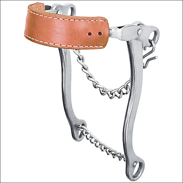Weaver Leather Aluminum Hackamore Horse Bit With Flat Noseband 1