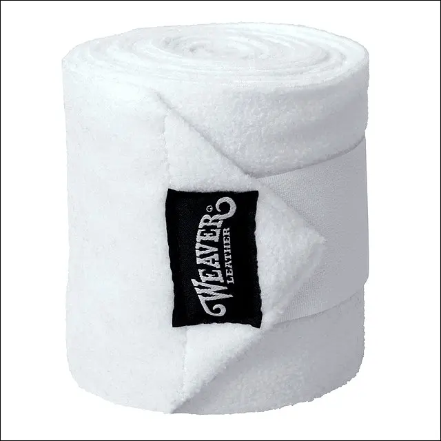 White Weaver Western Tack Polo Horse Leg Wraps Set Of Four 1