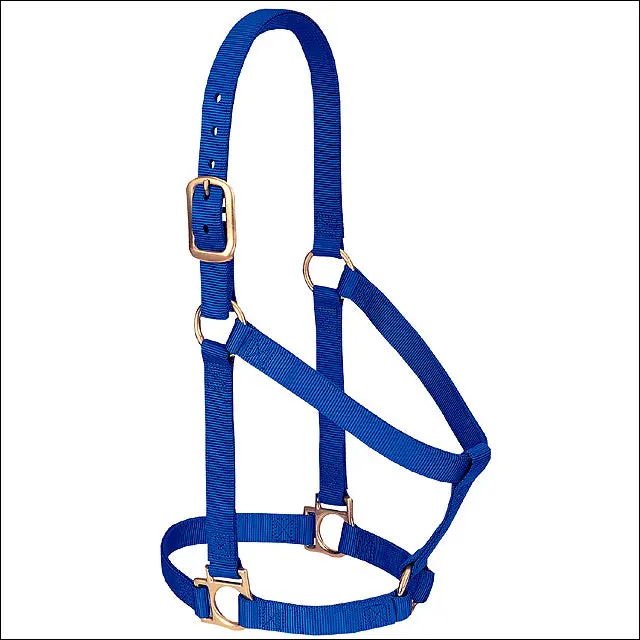 Blue Weaver Western Tack Basic Horse Halter 1" Large Old Draft 1