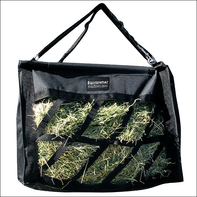 21X21x11 Professional Choice Horse Tack Equisential Hay Bag Black 1