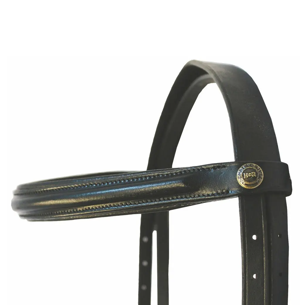 Henri De Rivel Pro Padded Dressage Bridle With Web Reins 4