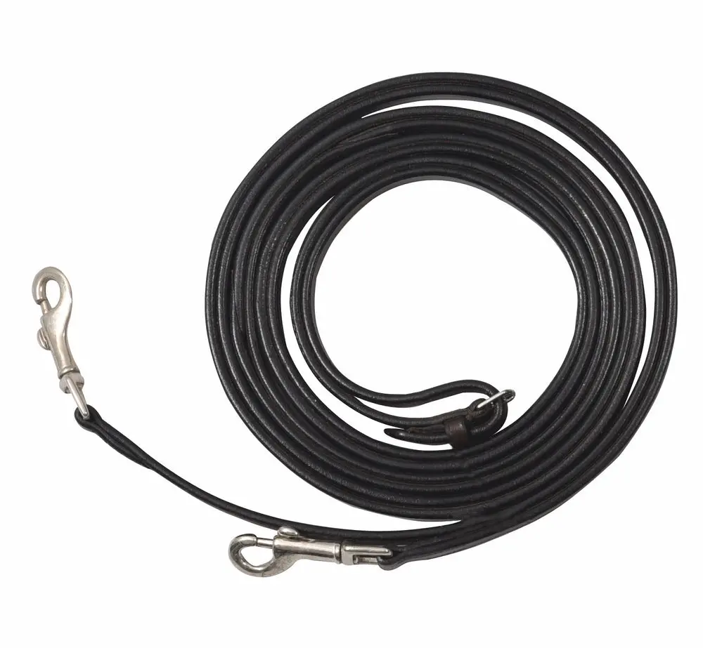 Henri De Rivel Advantage Breastplate Draw Reins - Full Leather With Breastplate Snap 2