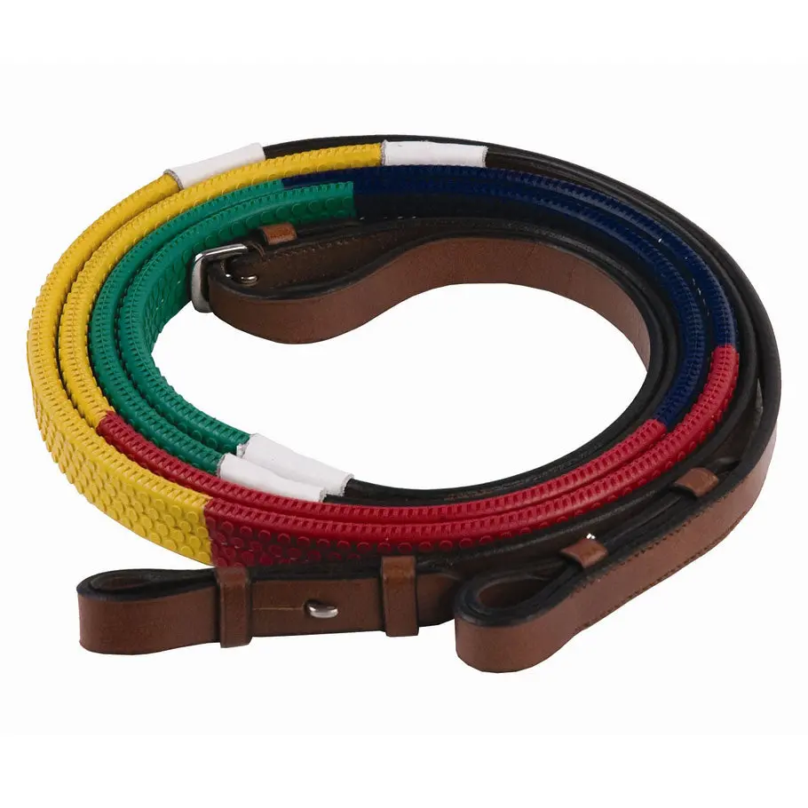 Henri De Rivel Advantage Rainbow Training Rubber Reins 1