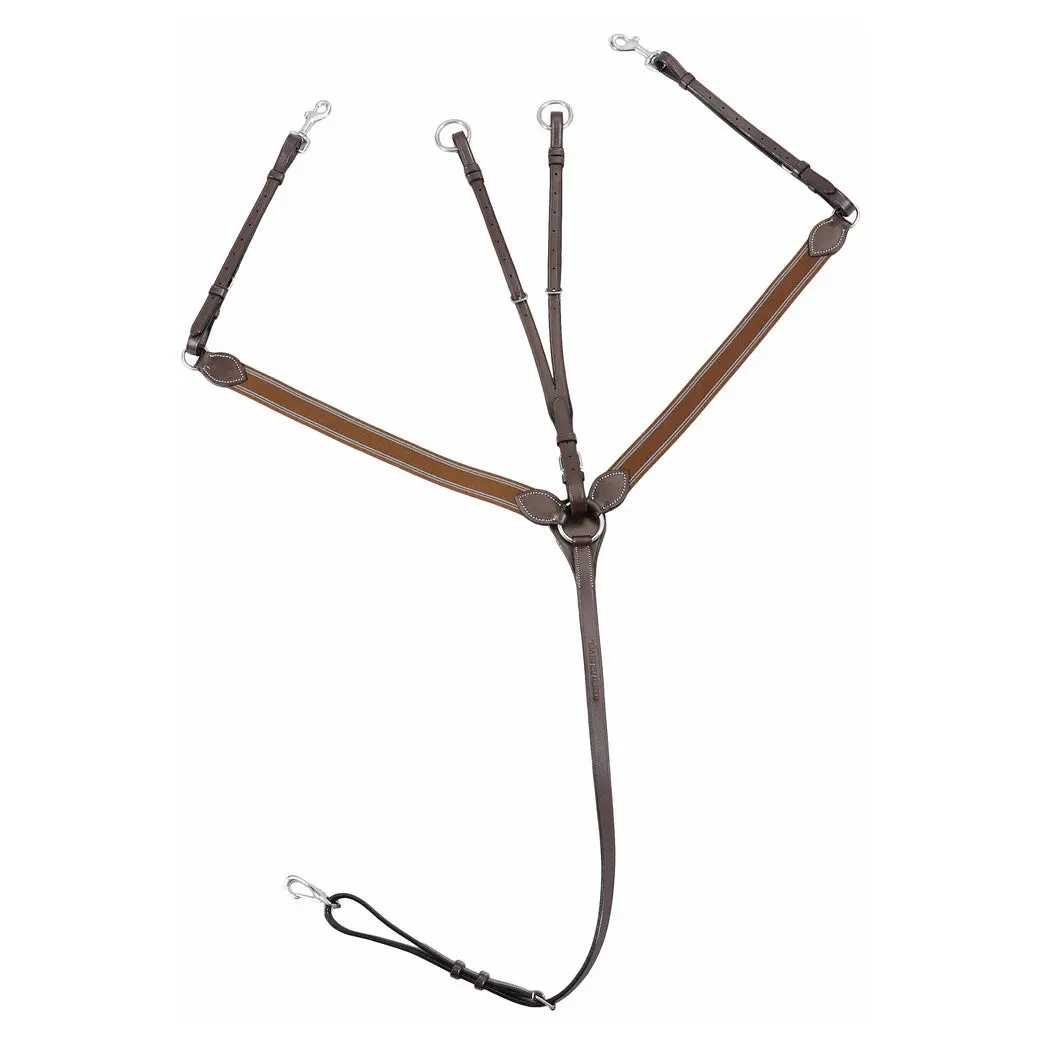Henri De Rivel Pro Elastic Breastplate Martingale With Running Attachment 1