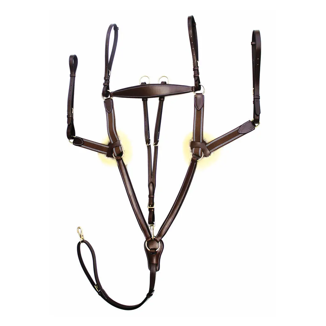 Henri De Rivel Pro 5 Point Elastic Breastplate Martingale With Running Attachment 4