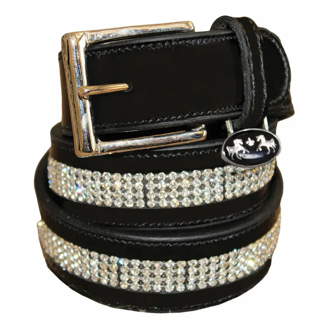 Equine Couture Bling Leather Belt - Regular Leather 3