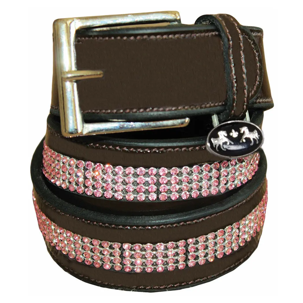Equine Couture Bling Leather Belt - Regular Leather 1