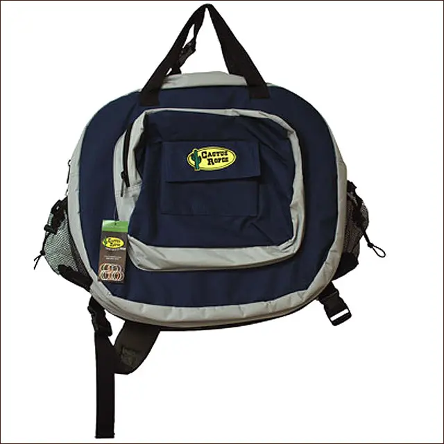 21X21x11 Cactus Ropes Western Horse Tack Choice Rope Bag Navy Grey 1