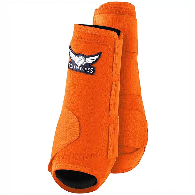 Medium Cactus Ropes Relentless All Around Horse Leg Sport Boot 4 Pack Orange 1