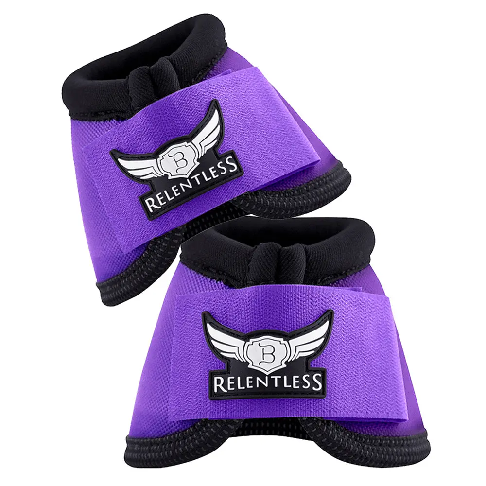 Cactus Ropes Relentless Strikeforce Nylon Horse Leg Bell Boots Purple 1
