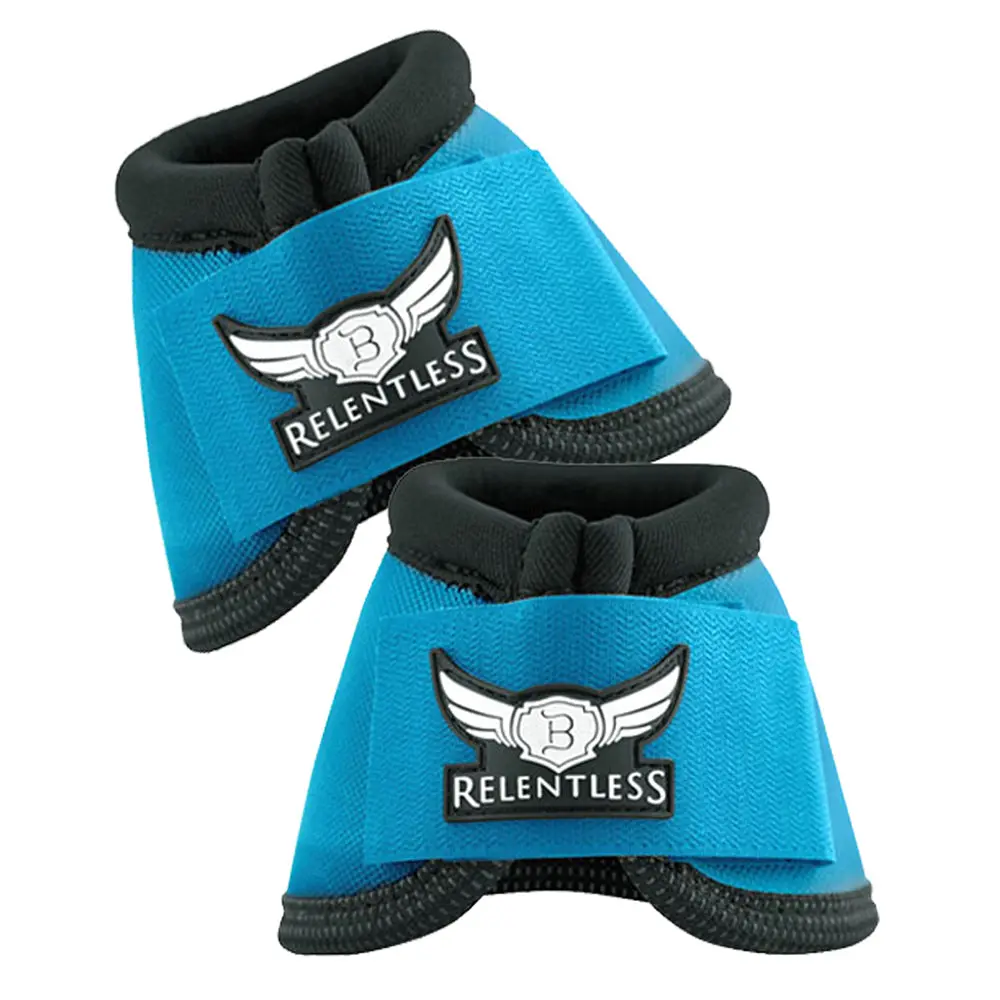 Cactus Ropes Relentless Strikeforce Nylon Horse Leg Bell Boots Turquoise 1