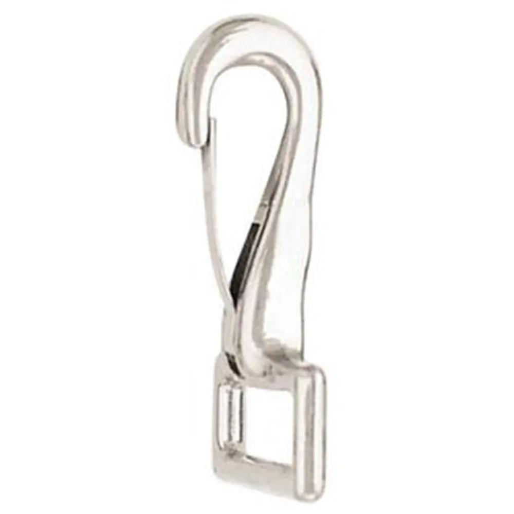 5/8 X 1-1/2 In Die Cast Horse Loopeye Spring Snap Nickel Plated 1