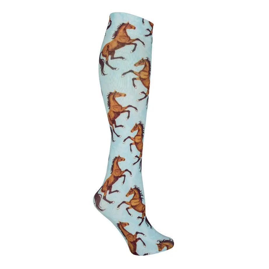 Awst Int'l Lila Bay Horses Socks 1