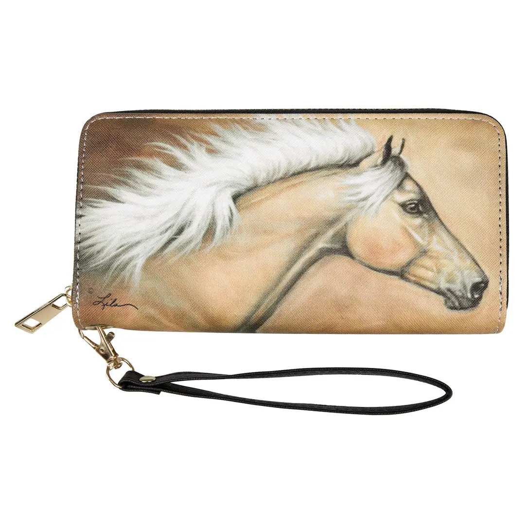 Awst Int'l "Lila" Palomino Clutch Wallet W/ Wristlet 1