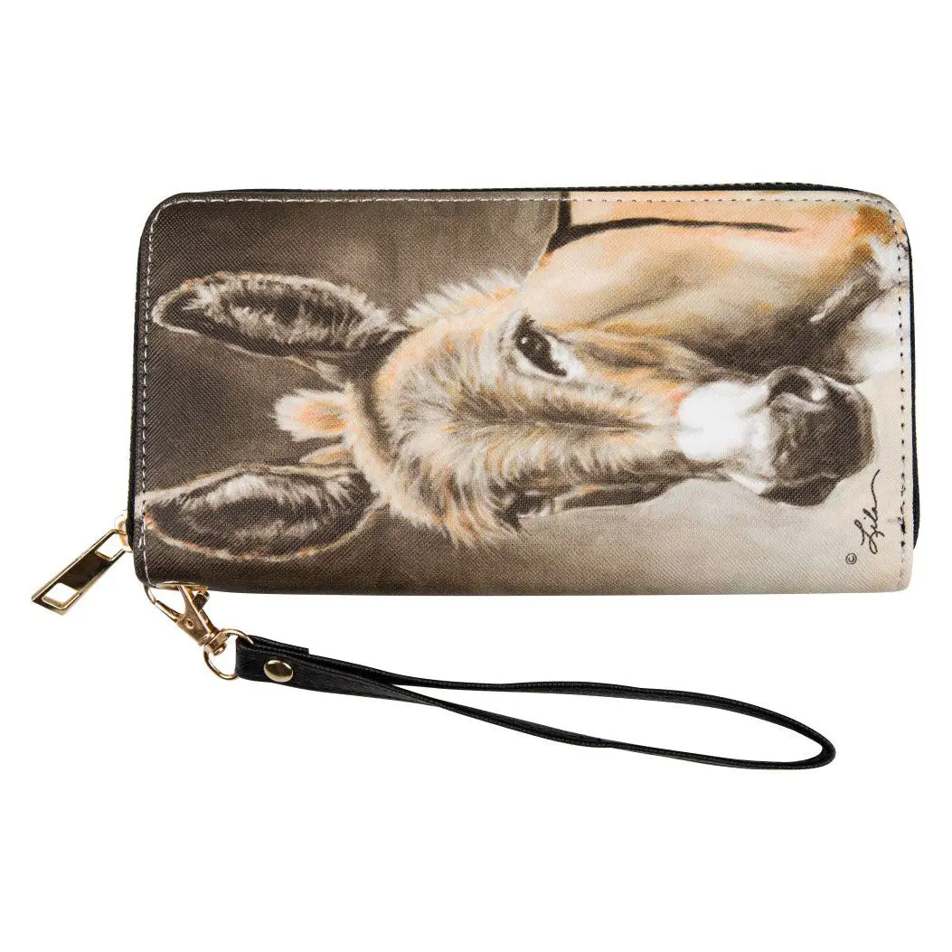 Awst Int'l "Lila" Donkey Head Wallet W/ Wristlet 1