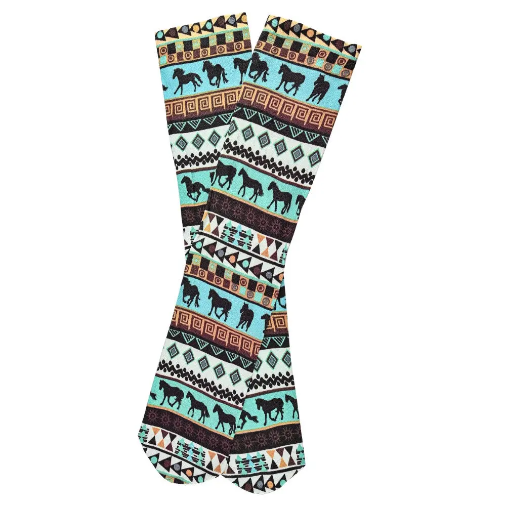 Awst Int'l Tribal Horses Socks 1