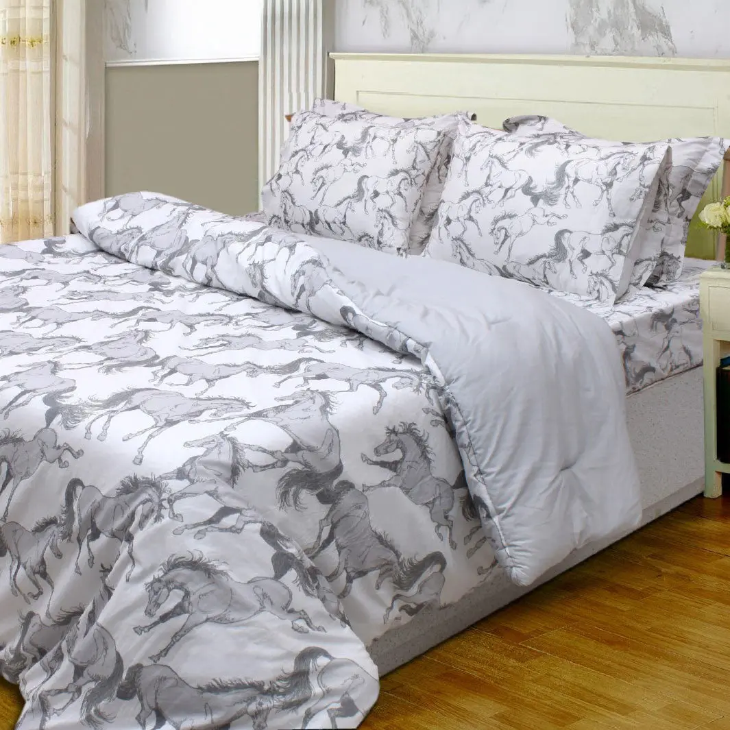 Awst Int'l "Lila" Elegant Horse Comforter Set 1