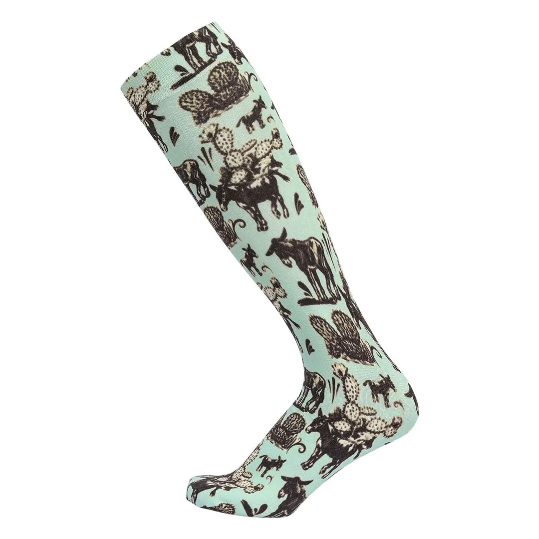 Awst Int'l Cactus Donkeys Socks 1