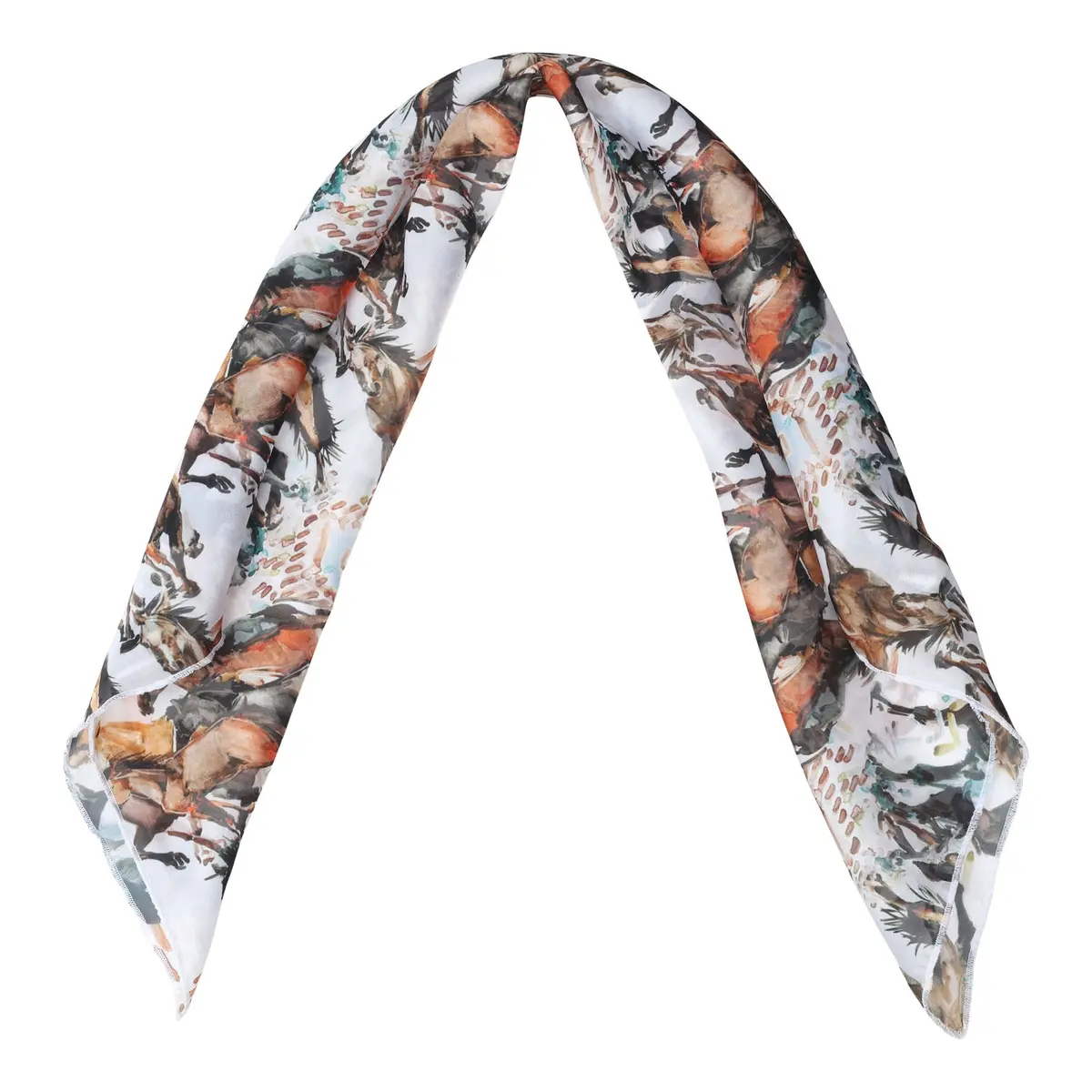 Awst Int'l Tribal Horses Wild Rag 1