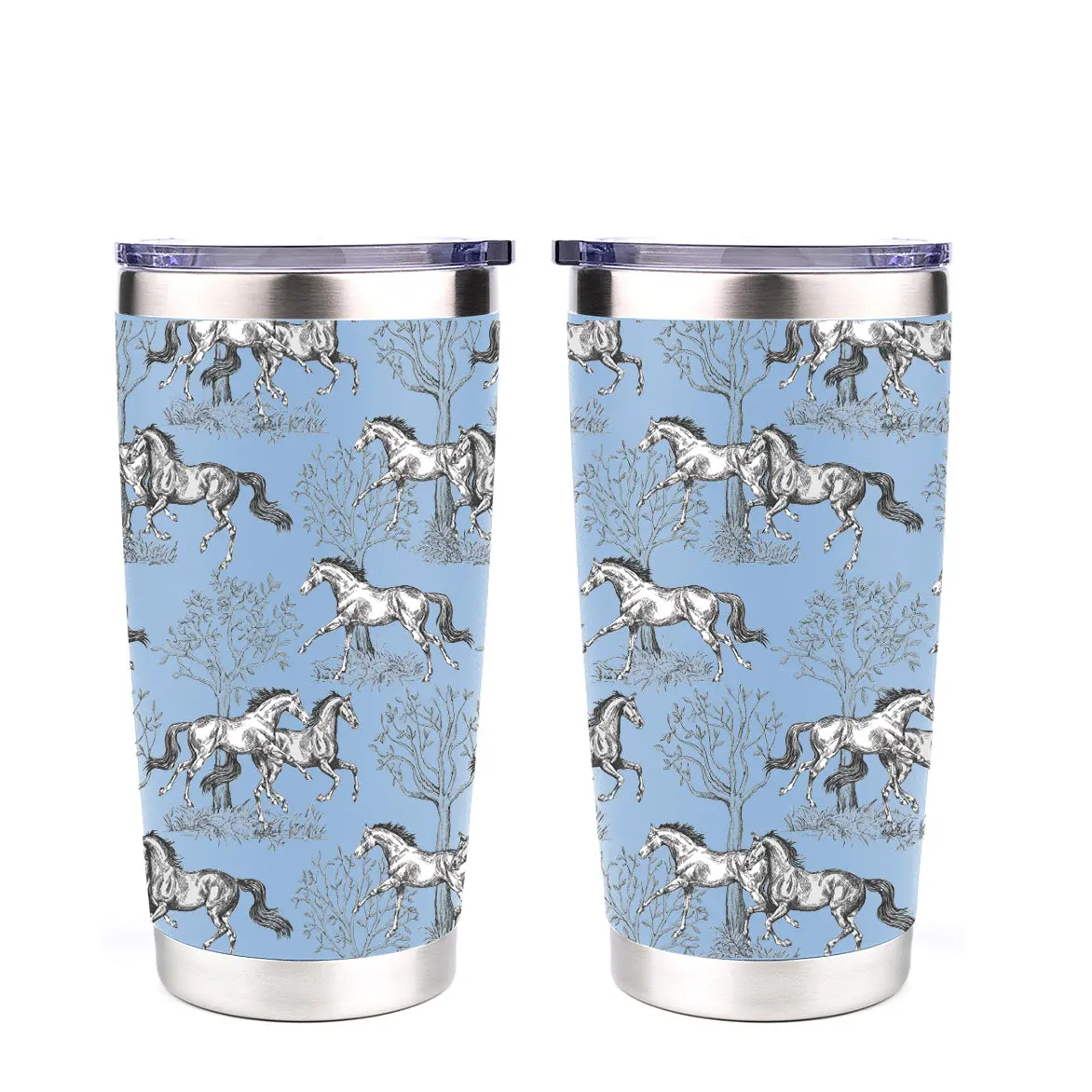 Awst Int'l 20 Oz Stainless Steel Tumbler - Lila Toile 1