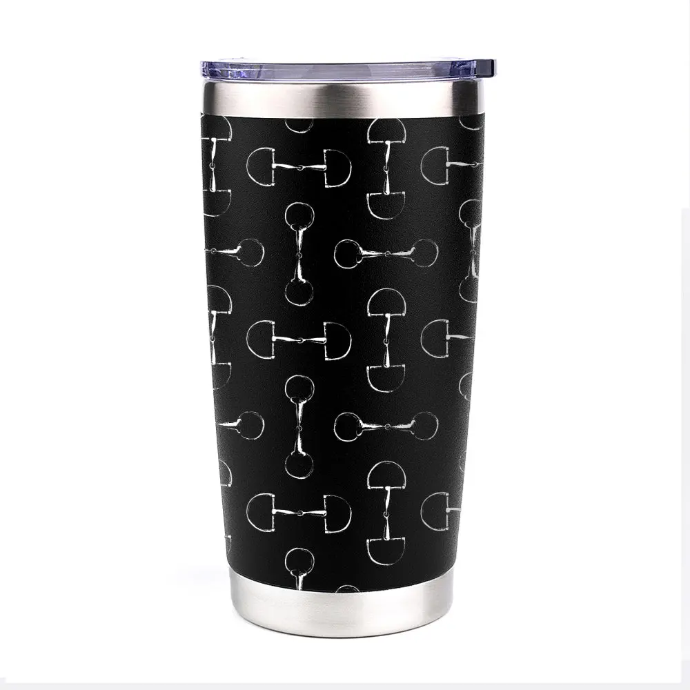 Awst Int'l 20 Oz Stainless Steel Tumbler-Lila Vintage Snaffle Bit 1