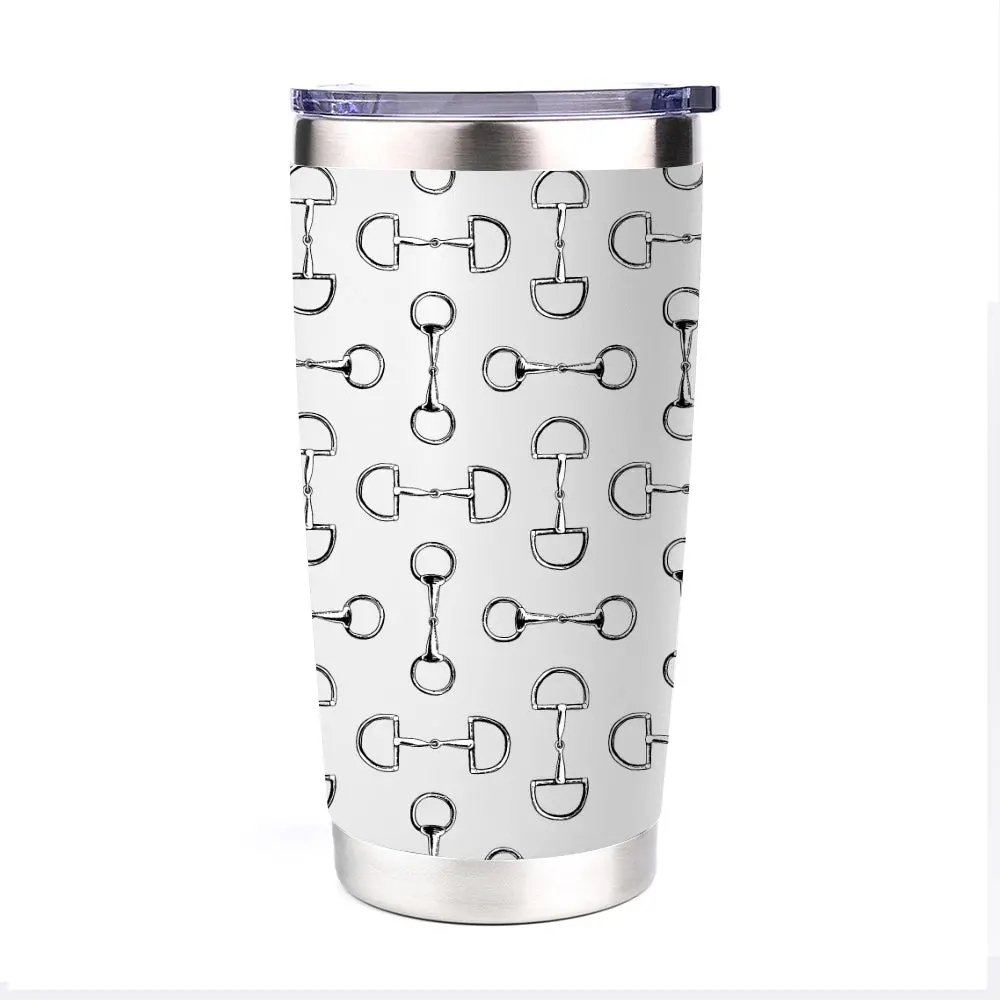 Awst Int'l 20 Oz Stainless Steel Tumbler-Lila Vintage Snaffle Bit 3