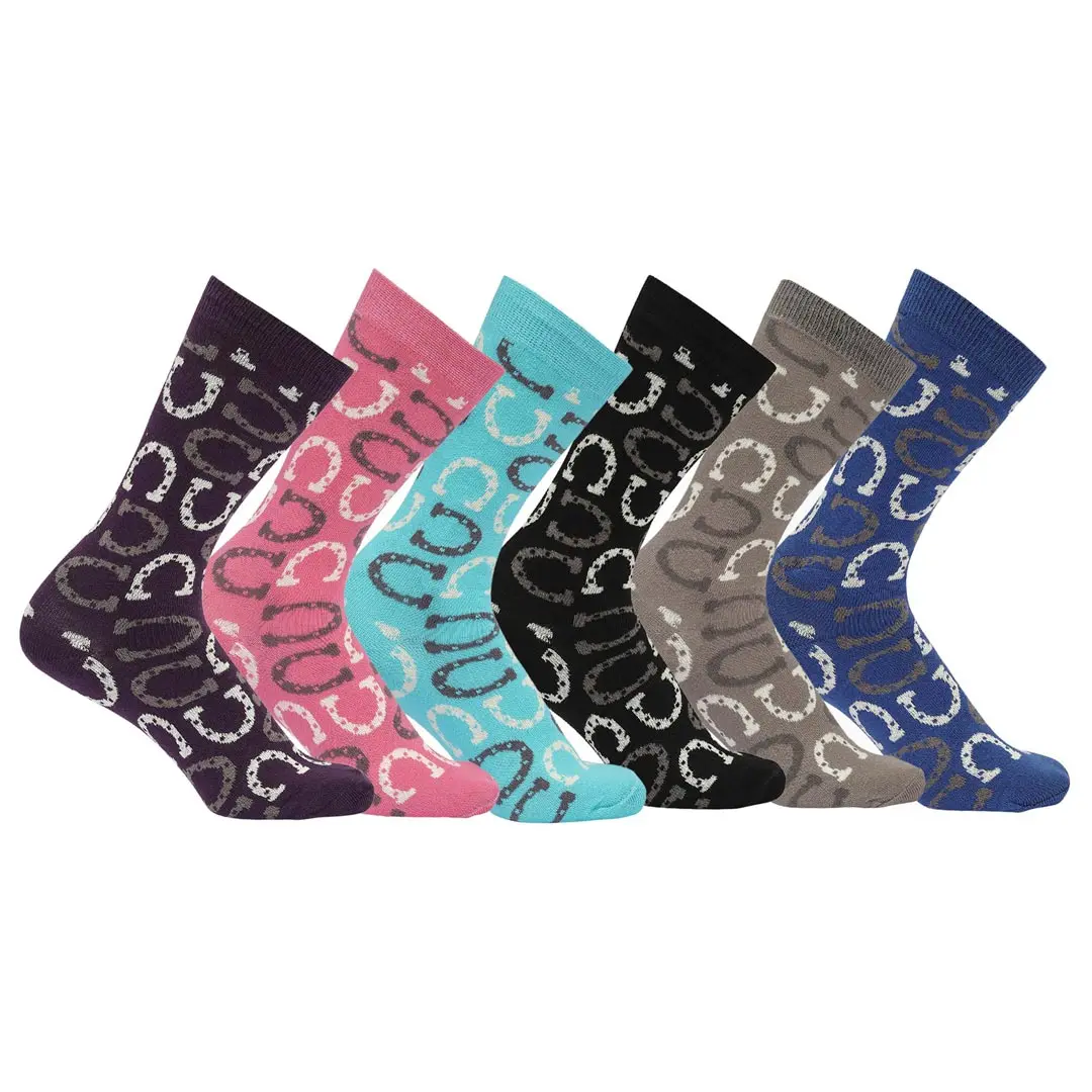 Awst Int'l Lucky Horseshoes Socks 6 Pack 1