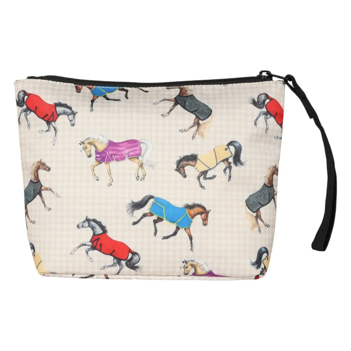 Awst Int'l Lila Horses In Blankets  Accessory Bag 1