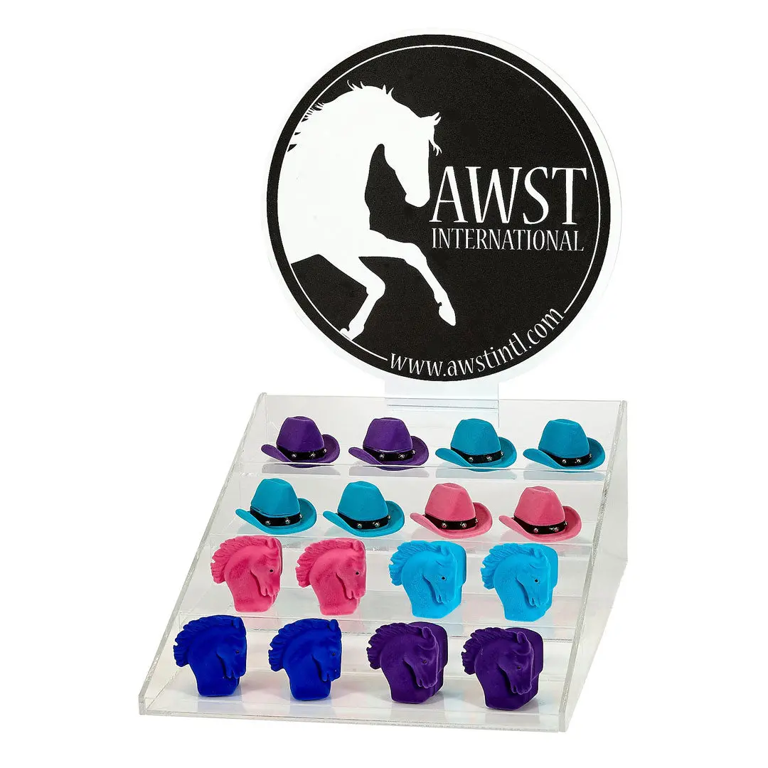 Awst Int'l Pendant/Earring, Horse Head/Cowboy Hat Jewelry Display 1