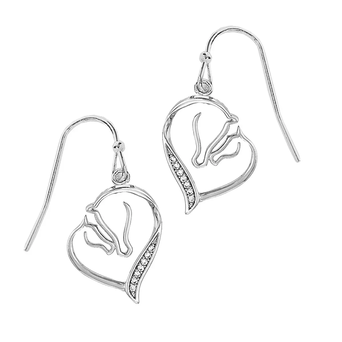 Awst Int'l Mare & Foal Horse Head Earrings 1