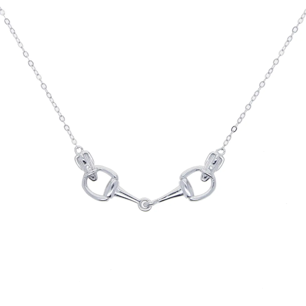 Awst Int'l Sterling Silver Snaffle Bit Necklace 1