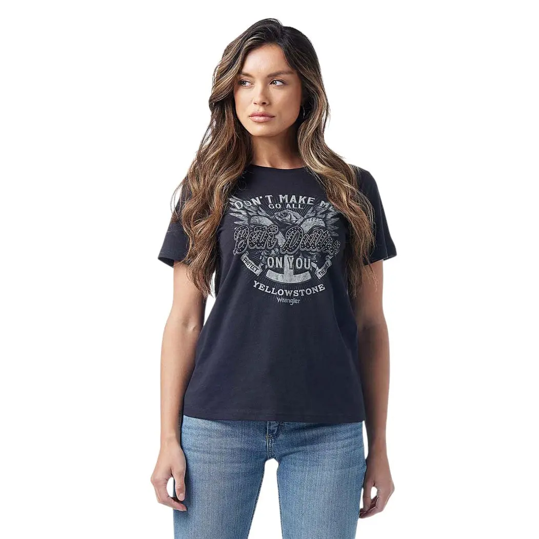 Yellowstone By Wrangler Ladies Willow Or Oak T-Shirt 1