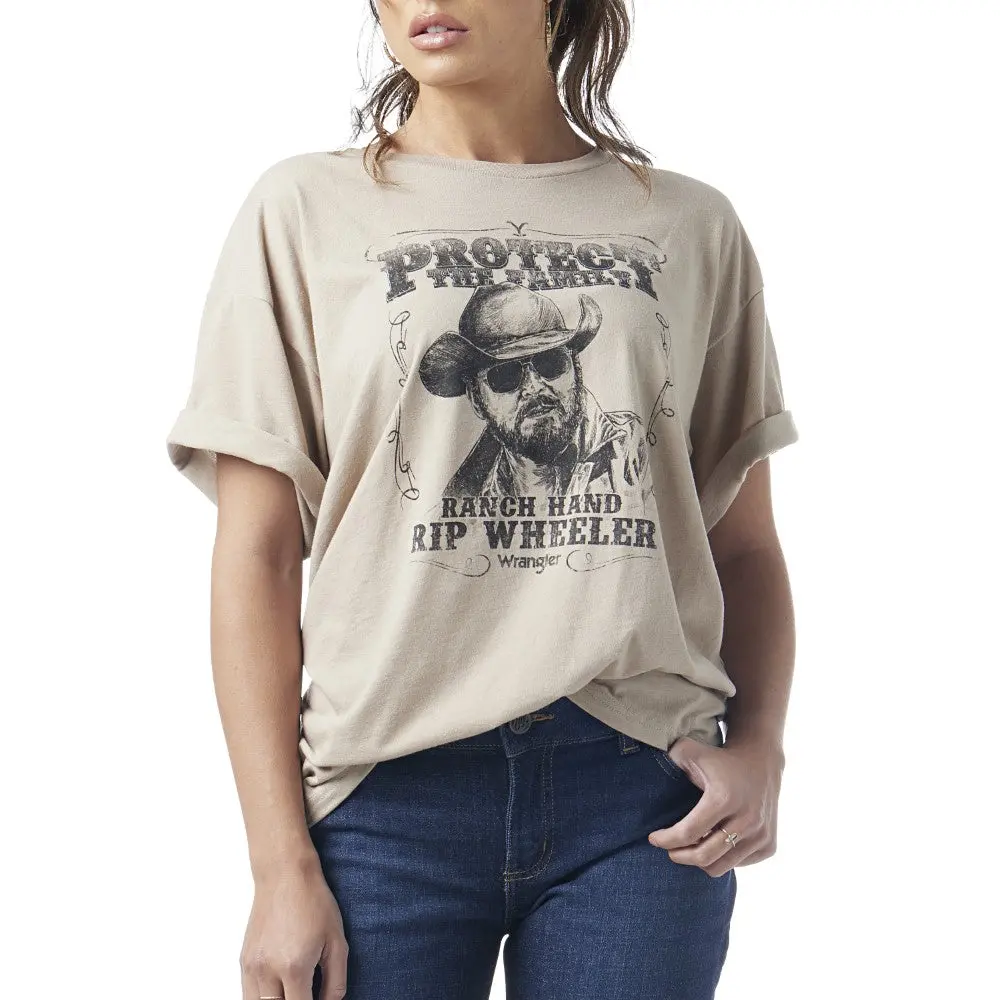 Yellowstone By Wrangler Ladies Rip Wheeler Oversized T-Shirt 1
