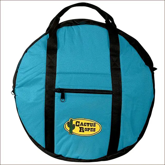 20X11x11 Cactus Ropes Western Padded Polyster Triple Rope Bag Turquoise 1