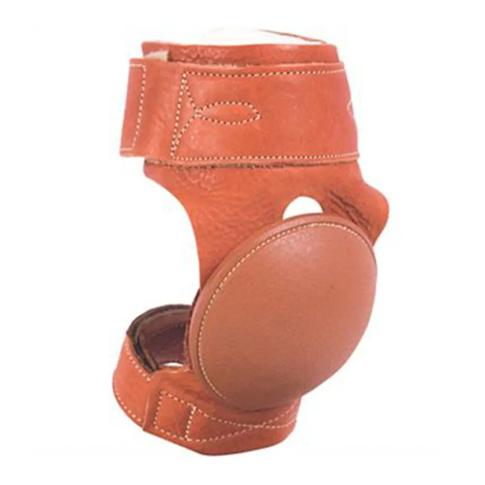 Cactus Ropes Western Soft Leather Horse Leg Skid Boots Pair Rubber Cup 1