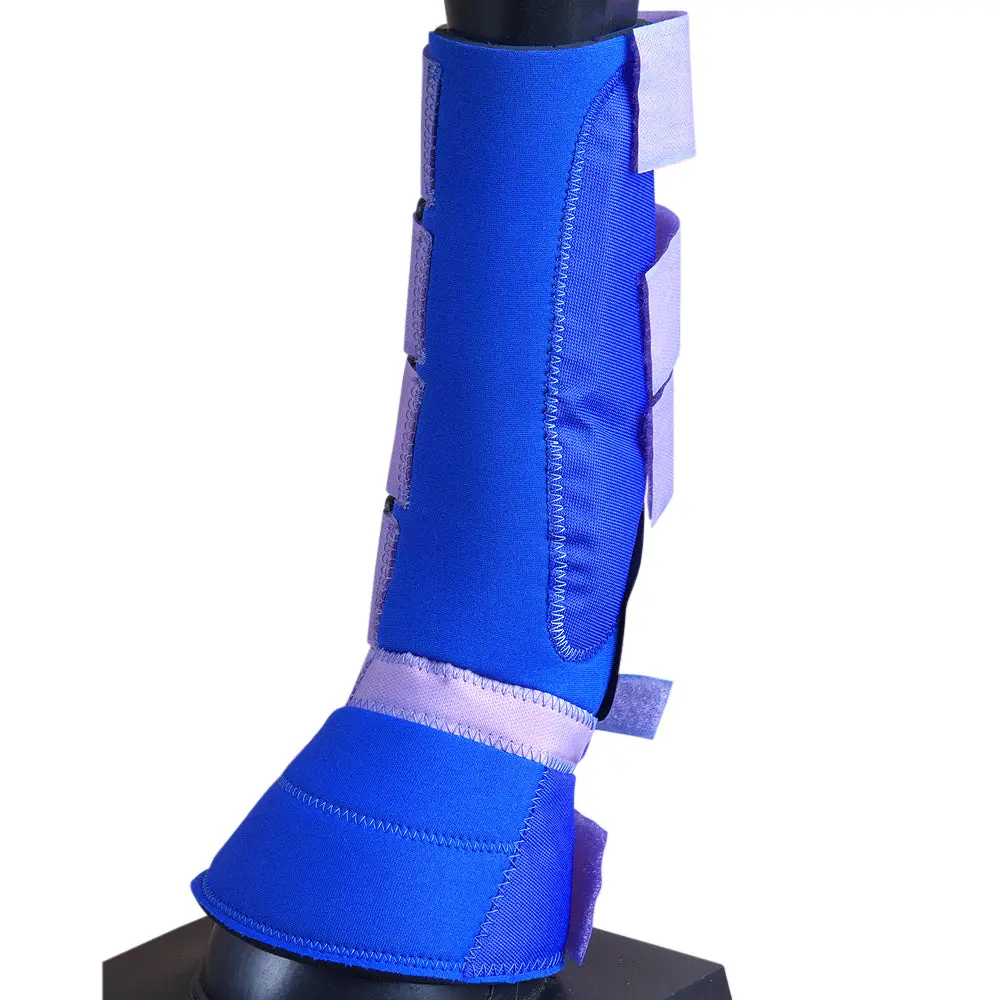 Medium Hilason Western Horse Tack 4 In 1 Leg Combo Boots Blue 1