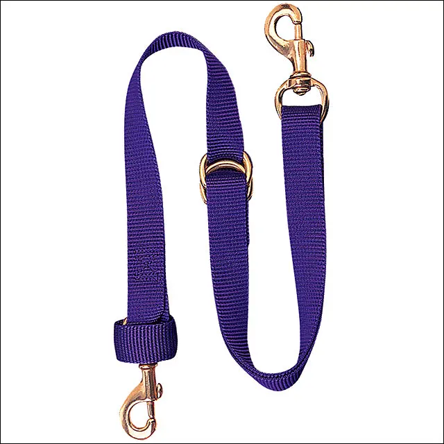 1X40 Weaver Horse Tack Deluxe Nylon Tie Down Strap W/ Brass Snap Purple 1