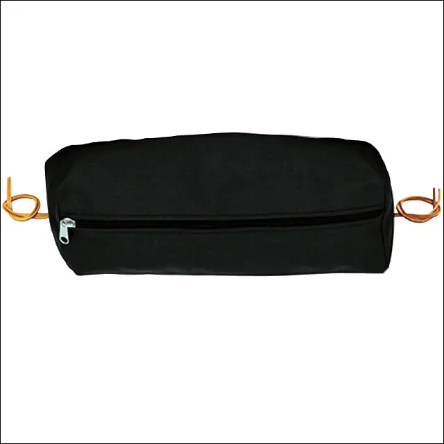 Large Weaver Horse Tack Rectangular Nylon Saddle Cantle Bag Black 1