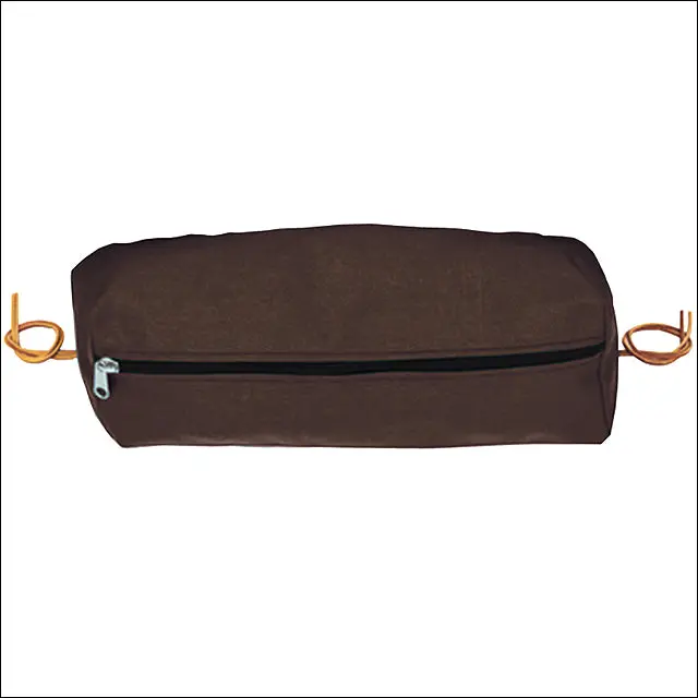 Large Weaver Horse Tack Rectangular Nylon Saddle Cantle Bag Brown 1