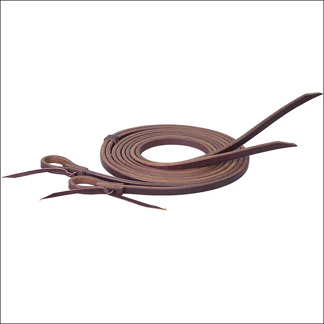 1/2 X 8 Weaver Horse Tack Working Cowboy Leather Split Reins Chestnut 1