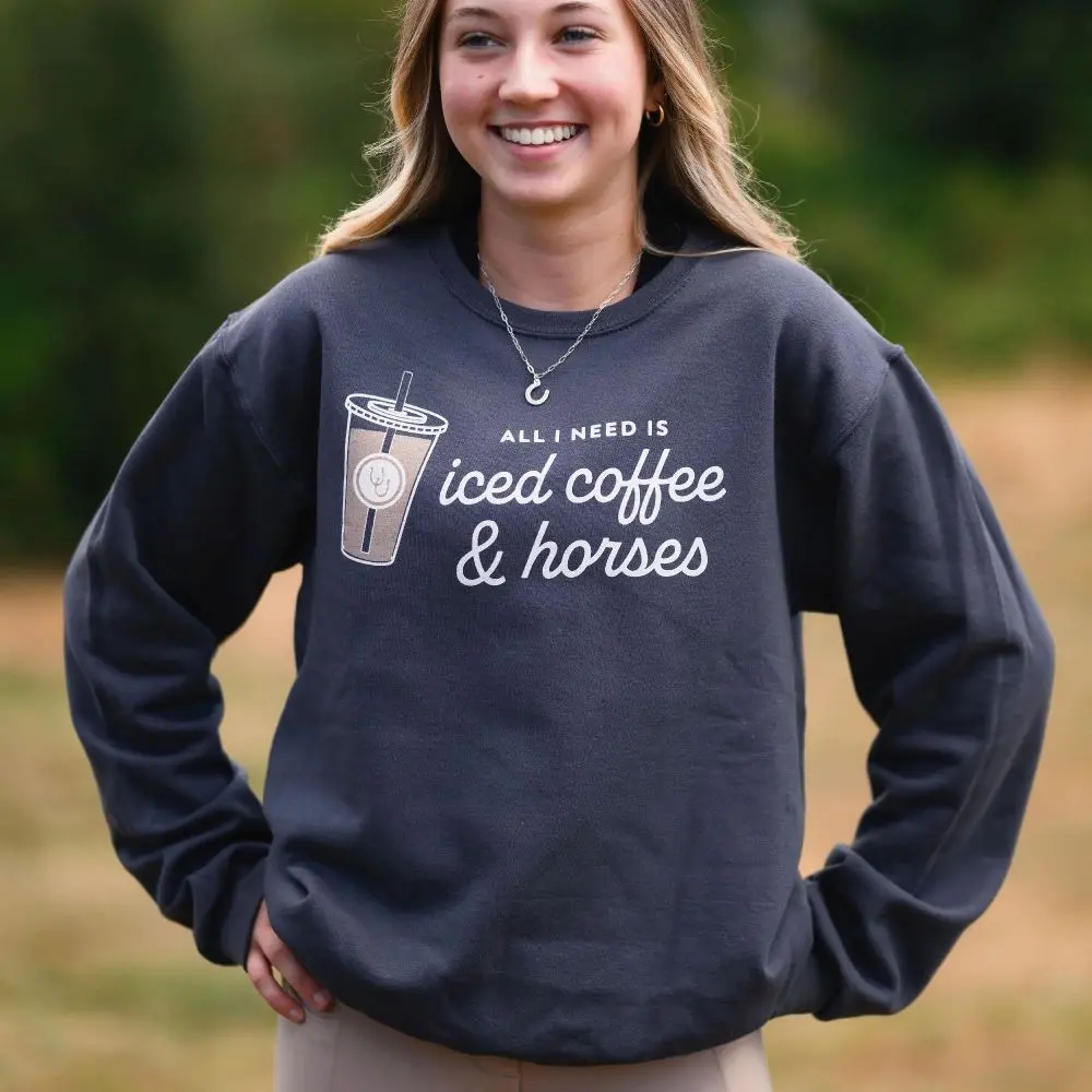 Dapplebay Iced Coffee & Horses Sweatshirt 1