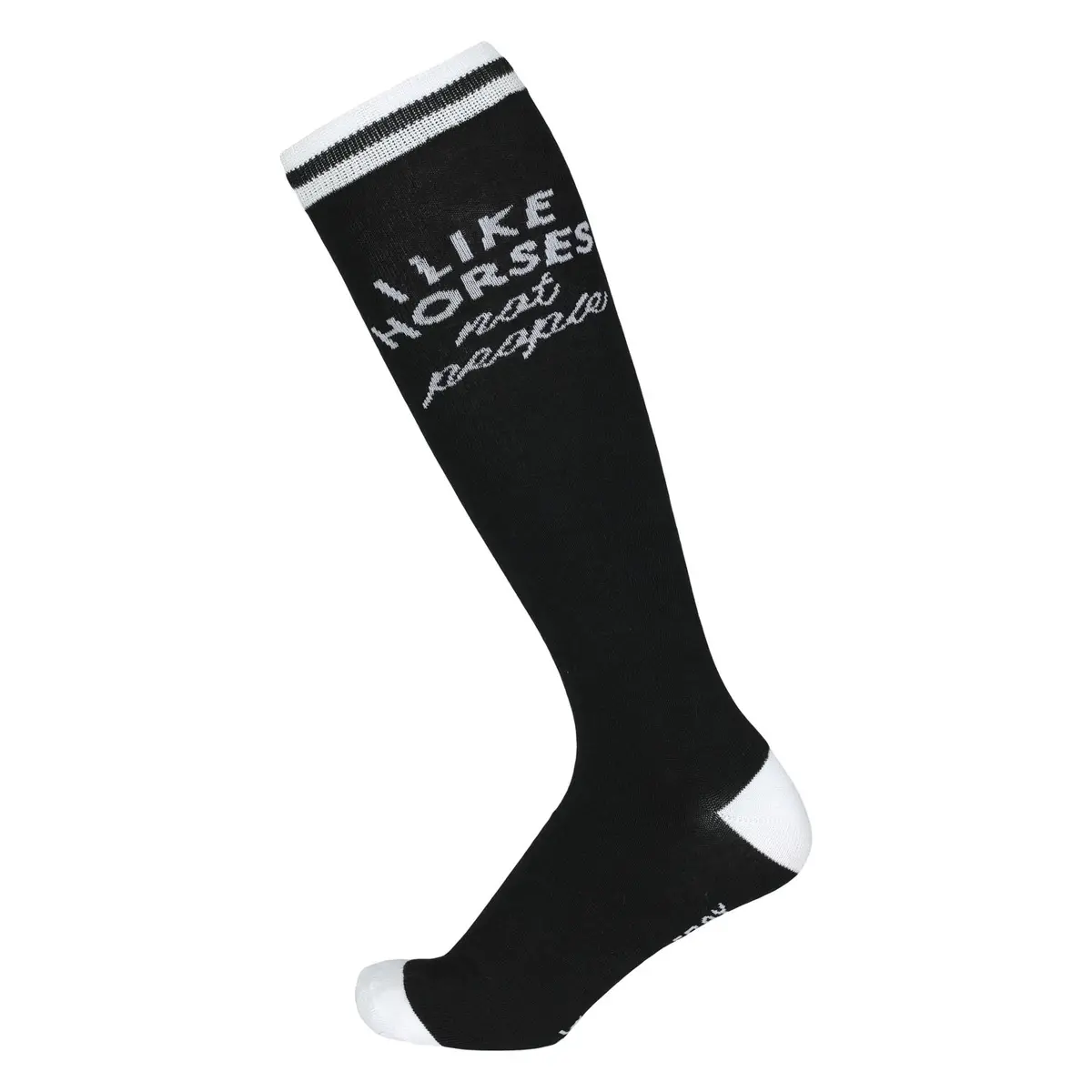 Dapplebay  Knit Boot Socks-I Like Horses 1