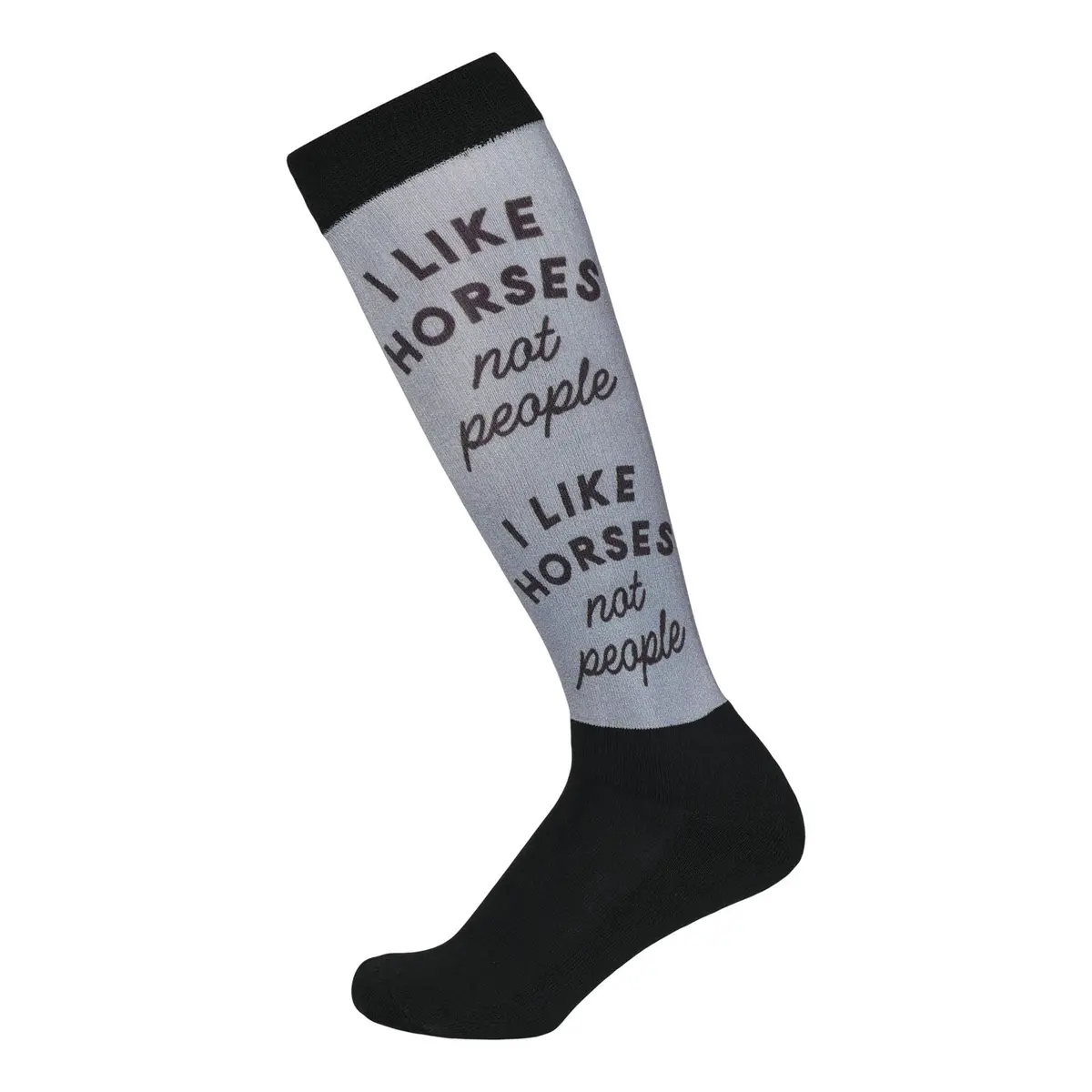 Dapplebay  Slick Boot Socks-I Like Horses 1