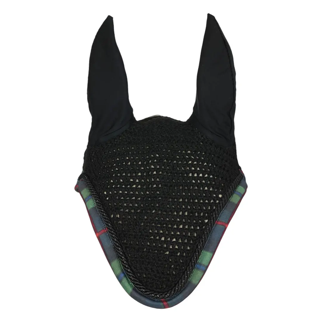 Dapplebay Holiday Plaid Pony Fly Veil - Green 1